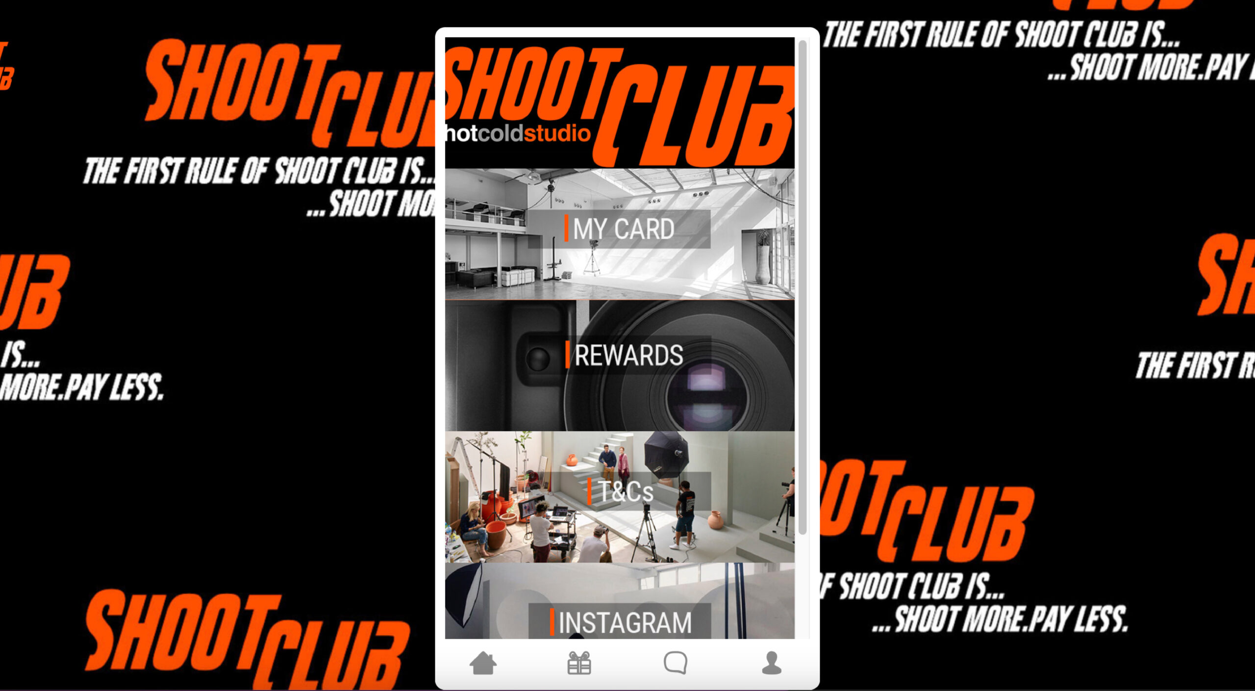 Hot Cold studio_Customer portal
