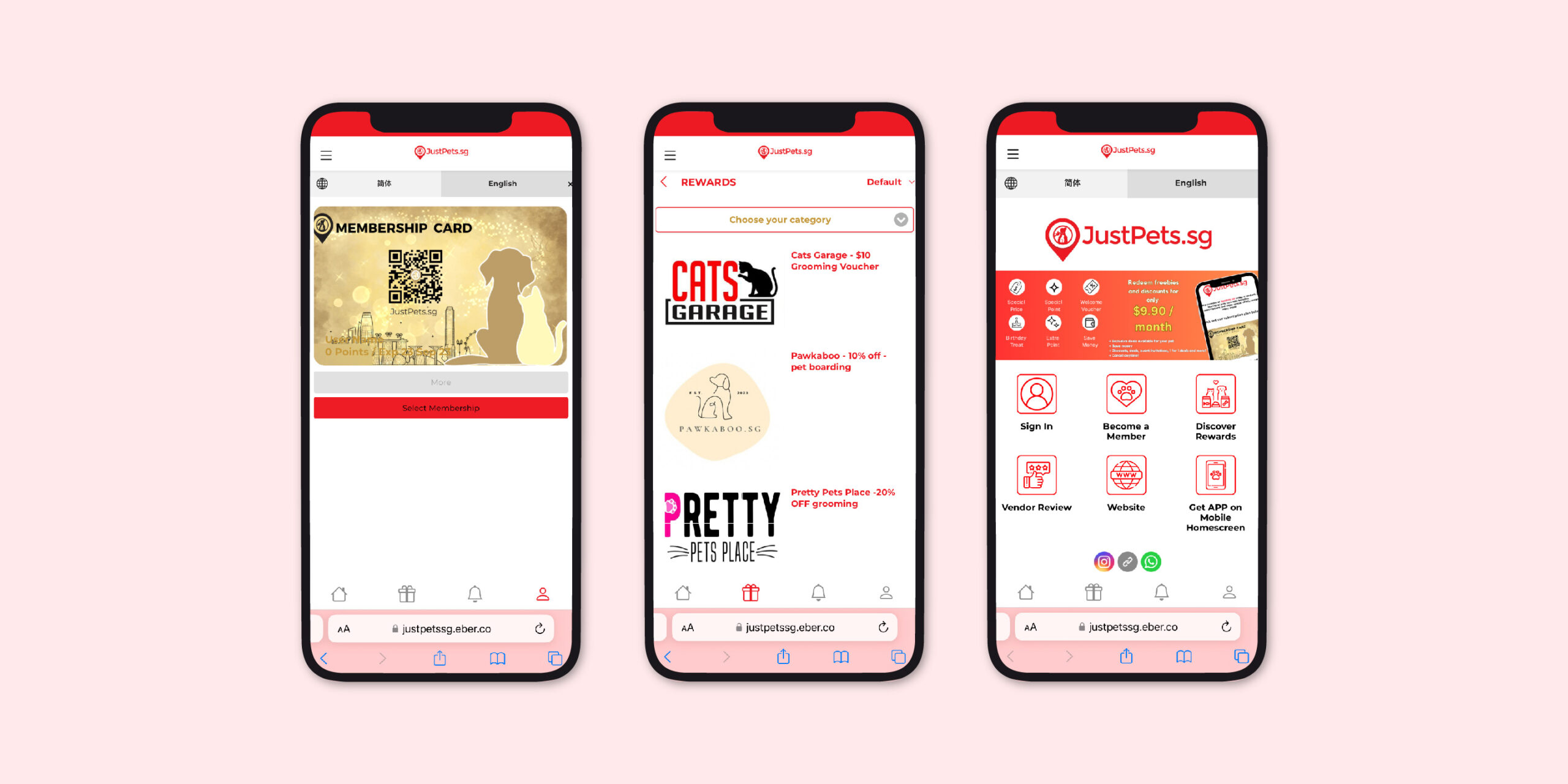 JustPet_Mobile View
