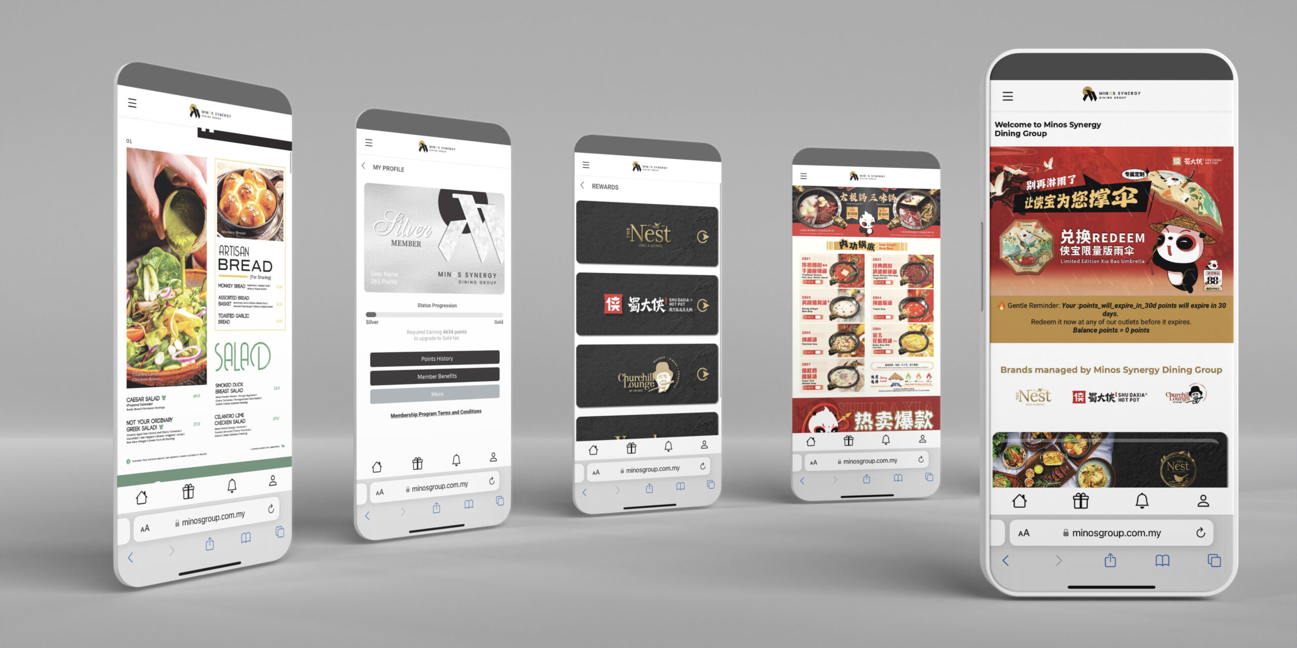 Minos Synergy_Mobile View