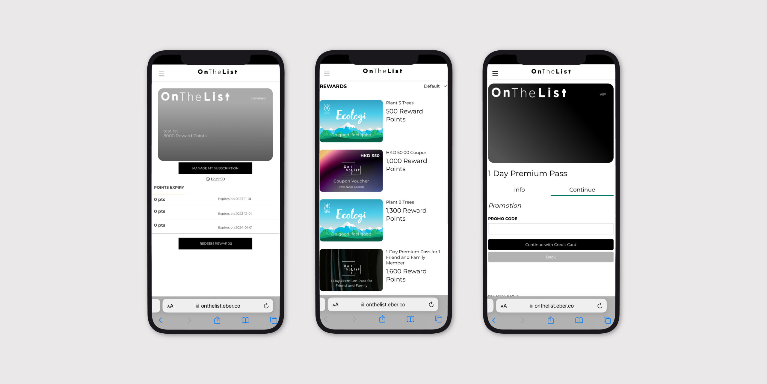 OnTheList_Mobile View