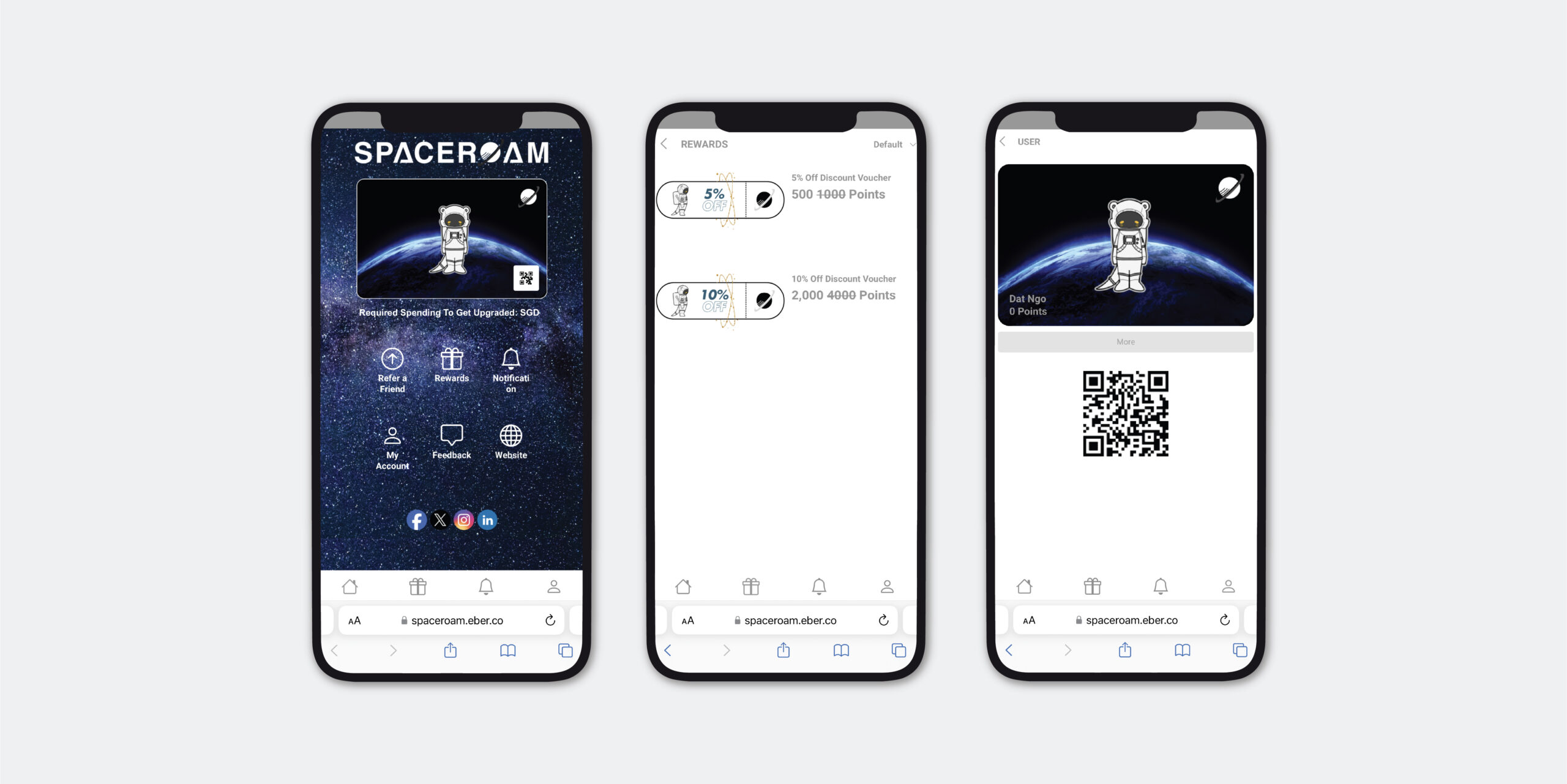 Spaceroam_Mobile View